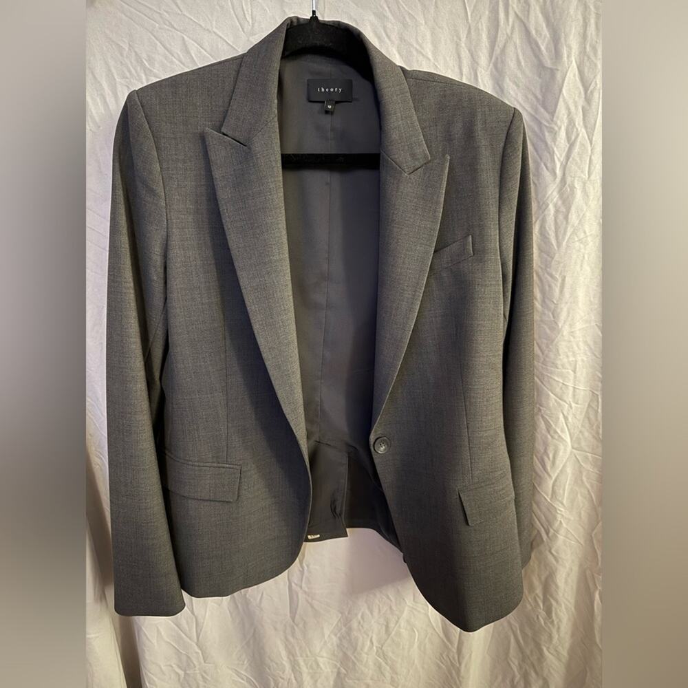 Theory Gray Sport Coat Tailored Elegance